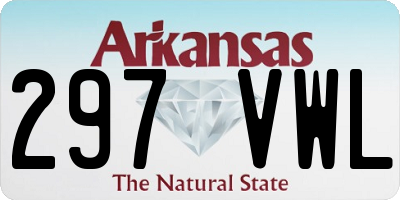 AR license plate 297VWL