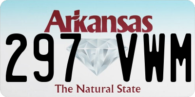 AR license plate 297VWM