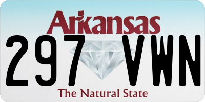 AR license plate 297VWN