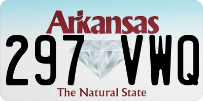AR license plate 297VWQ