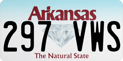 AR license plate 297VWS