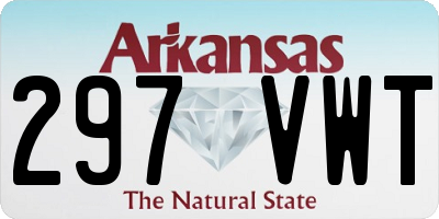 AR license plate 297VWT