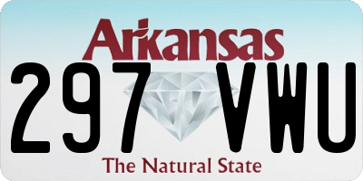 AR license plate 297VWU
