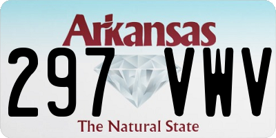 AR license plate 297VWV
