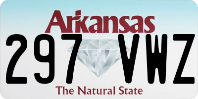 AR license plate 297VWZ