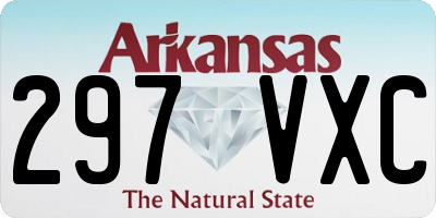 AR license plate 297VXC