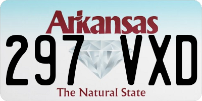 AR license plate 297VXD