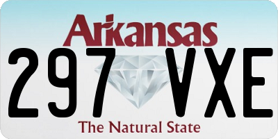 AR license plate 297VXE