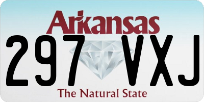 AR license plate 297VXJ
