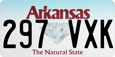 AR license plate 297VXK