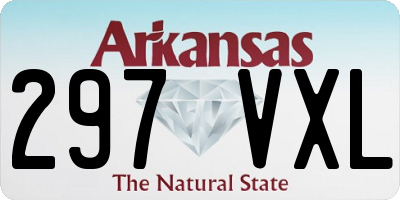 AR license plate 297VXL