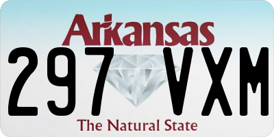 AR license plate 297VXM
