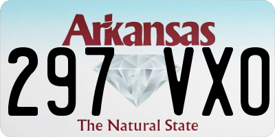 AR license plate 297VXO