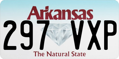 AR license plate 297VXP
