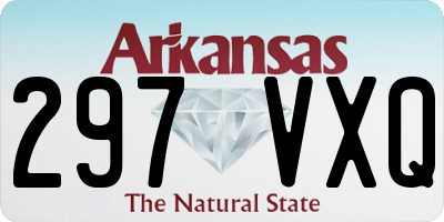 AR license plate 297VXQ