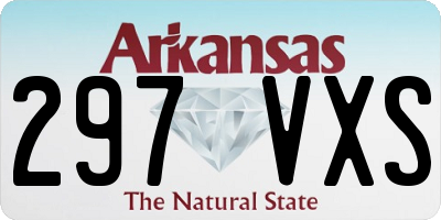 AR license plate 297VXS