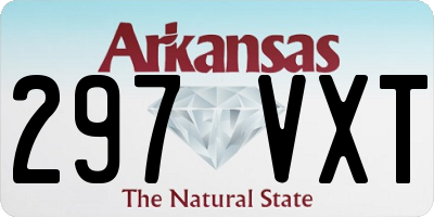 AR license plate 297VXT