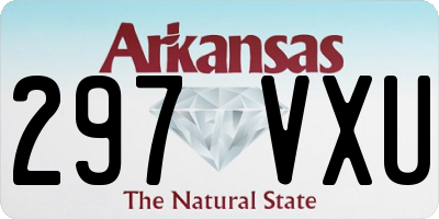AR license plate 297VXU
