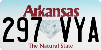 AR license plate 297VYA
