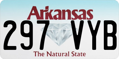 AR license plate 297VYB