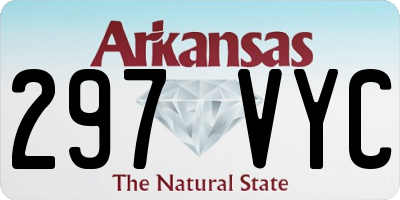 AR license plate 297VYC