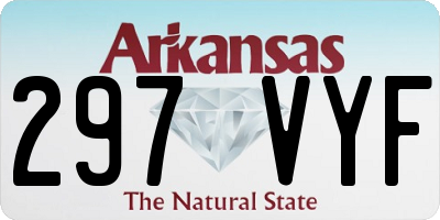 AR license plate 297VYF