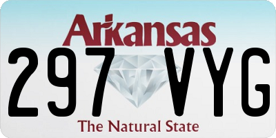 AR license plate 297VYG