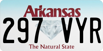 AR license plate 297VYR