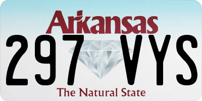 AR license plate 297VYS