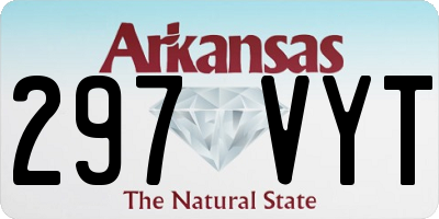 AR license plate 297VYT