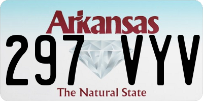 AR license plate 297VYV
