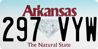 AR license plate 297VYW