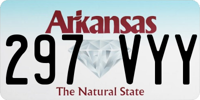 AR license plate 297VYY