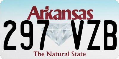 AR license plate 297VZB