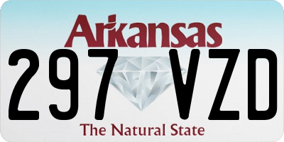 AR license plate 297VZD