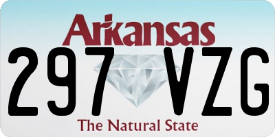 AR license plate 297VZG