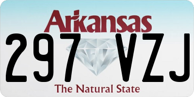 AR license plate 297VZJ