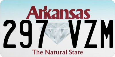 AR license plate 297VZM