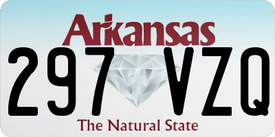 AR license plate 297VZQ