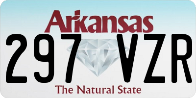 AR license plate 297VZR