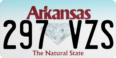 AR license plate 297VZS