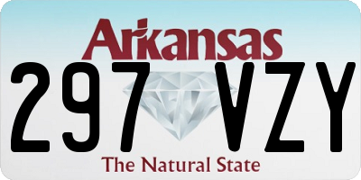 AR license plate 297VZY