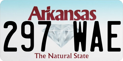 AR license plate 297WAE