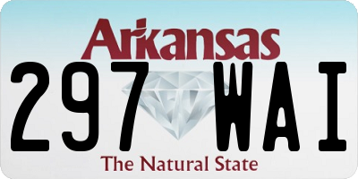 AR license plate 297WAI