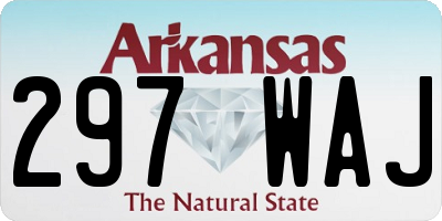 AR license plate 297WAJ