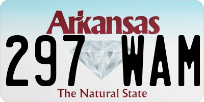 AR license plate 297WAM