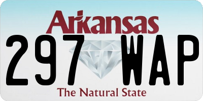 AR license plate 297WAP