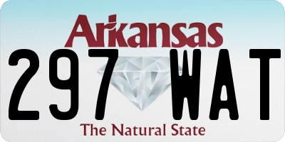 AR license plate 297WAT