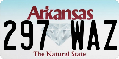 AR license plate 297WAZ