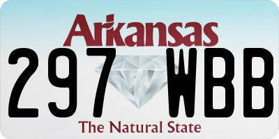 AR license plate 297WBB